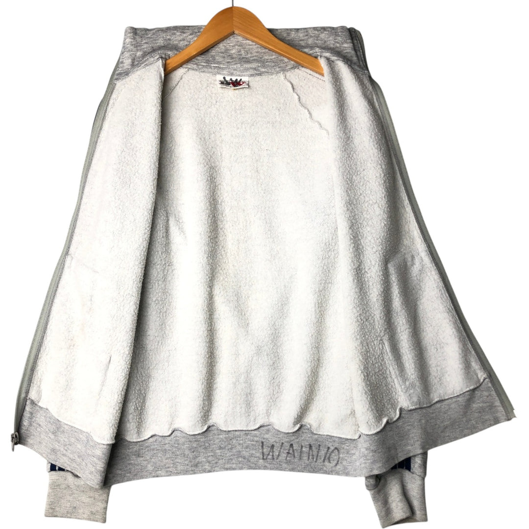 BASSETT-WALKER Full-Zip Sweatshirt (Men's Size L) unclear gray type Vintage Second Hand
