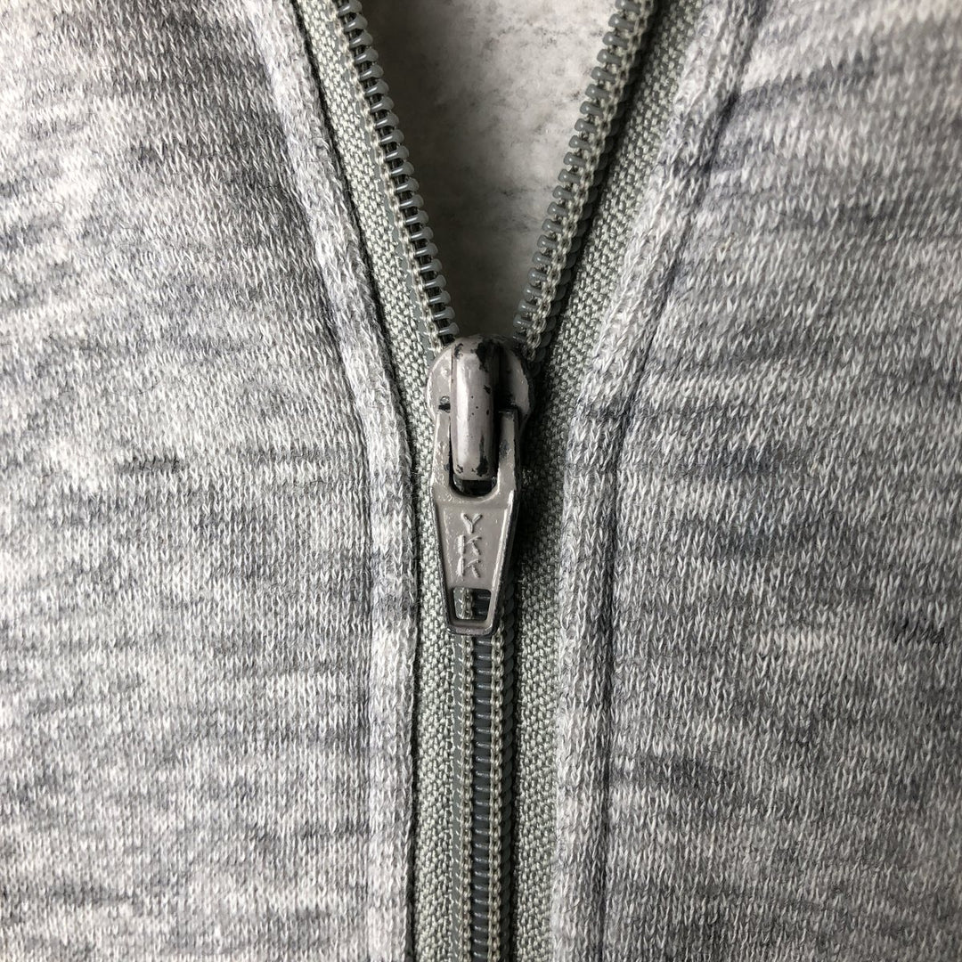 BASSETT-WALKER Full-Zip Sweatshirt (Men's Size L) unclear gray type Vintage Second Hand