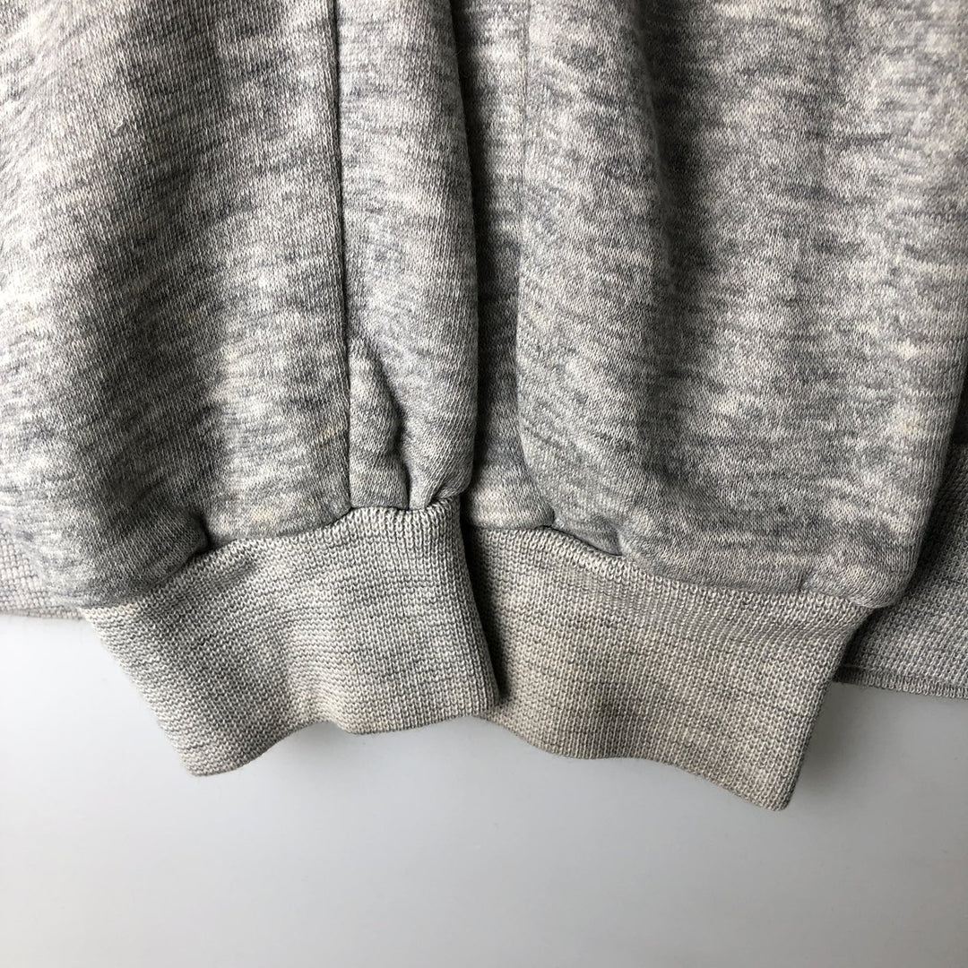 BASSETT-WALKER Full-Zip Sweatshirt (Men's Size L) unclear gray type Vintage Second Hand