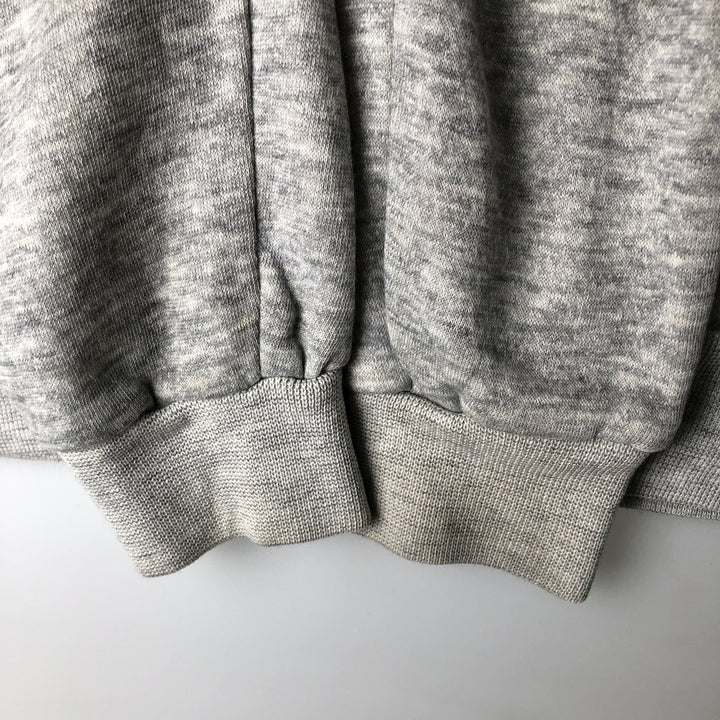 BASSETT-WALKER Full-Zip Sweatshirt (Men's Size L) unclear gray type Vintage Second Hand