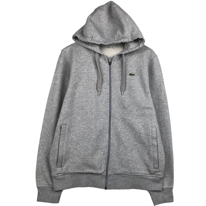 Lacoste Classic Fit Full Zip Sweatshirt Hoodie, Size 5 (Men's L) cotton gray type Vintage Second Hand