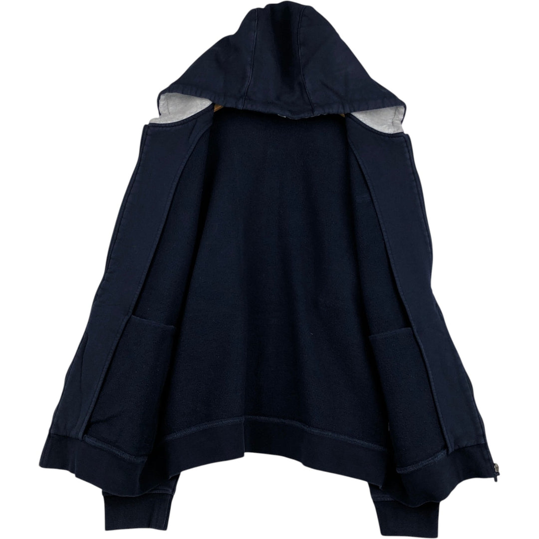 Lacoste LACOSTE SPORT Sweat Full-Zip Hoodie, Size 6 (Men's XL equivalent) cotton navy blue type Vintage Second Hand