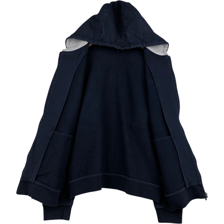Lacoste LACOSTE SPORT Sweat Full-Zip Hoodie, Size 6 (Men's XL equivalent) cotton navy blue type Vintage Second Hand