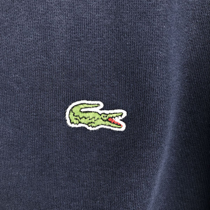 Lacoste LACOSTE SPORT Sweat Full-Zip Hoodie, Size 6 (Men's XL equivalent) cotton navy blue type Vintage Second Hand