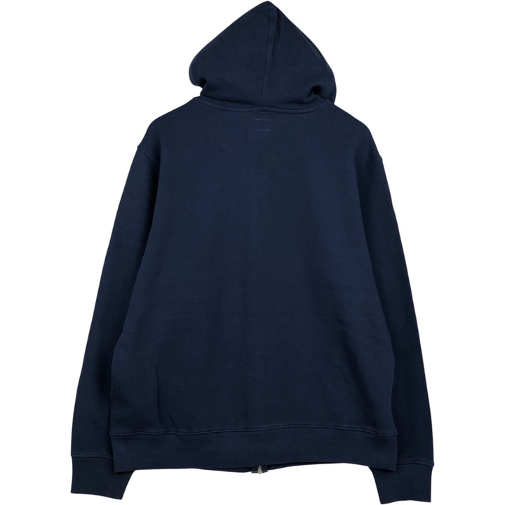 Levi's Sweatshirt Full Zip Hoodie, Men's Size L cotton navy blue type Vintage Second Hand