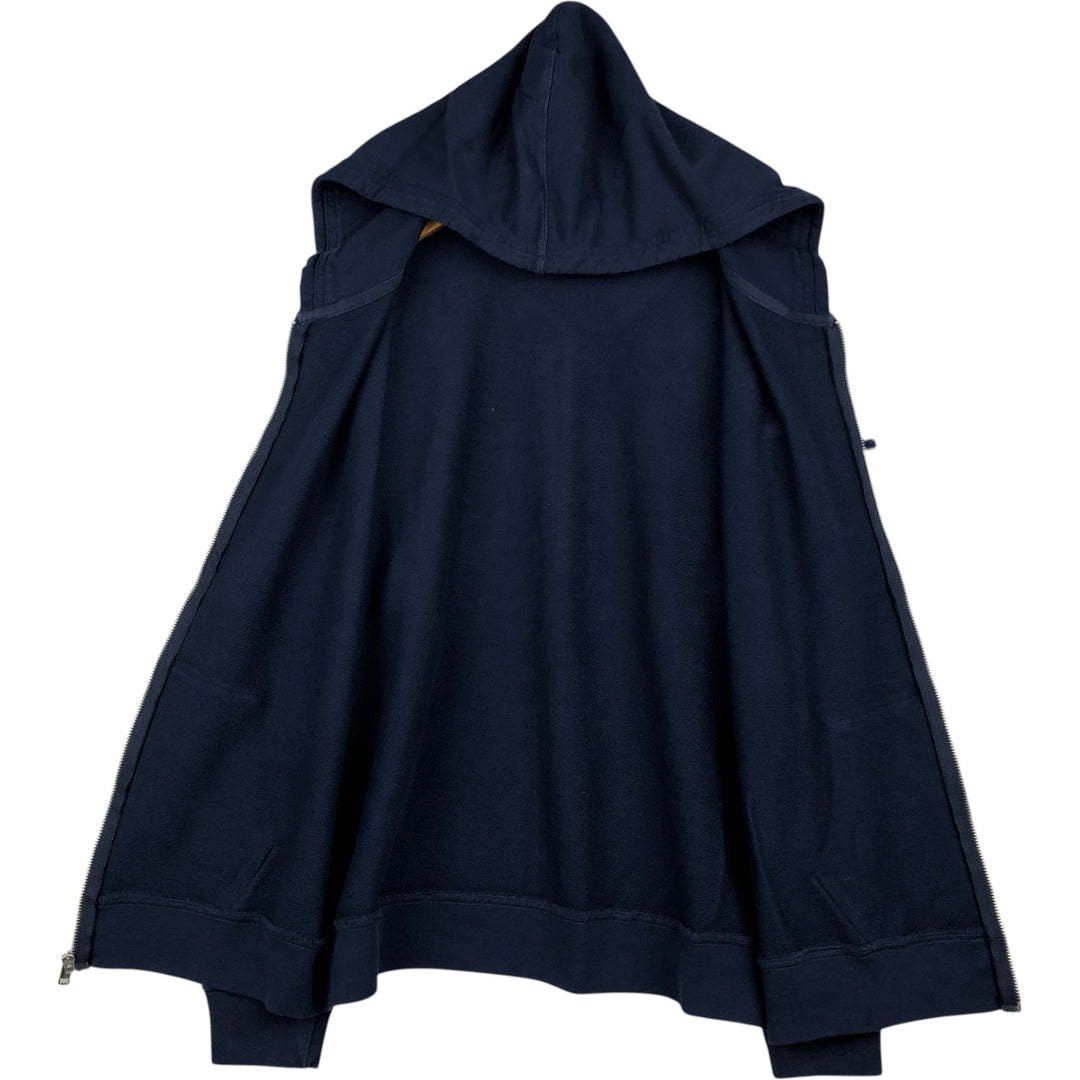 Levi's Sweatshirt Full Zip Hoodie, Men's Size L cotton navy blue type Vintage Second Hand
