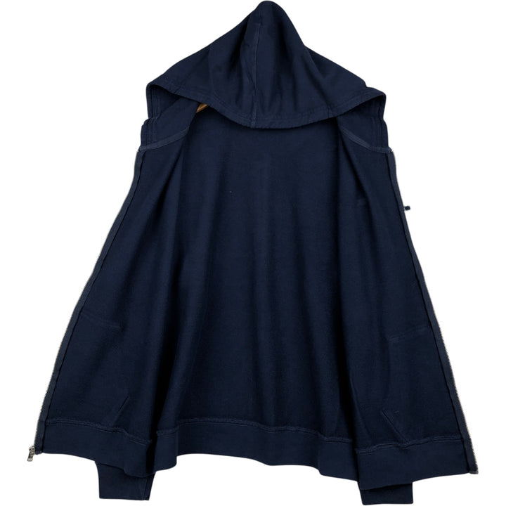 Levi's Sweatshirt Full Zip Hoodie, Men's Size L cotton navy blue type Vintage Second Hand