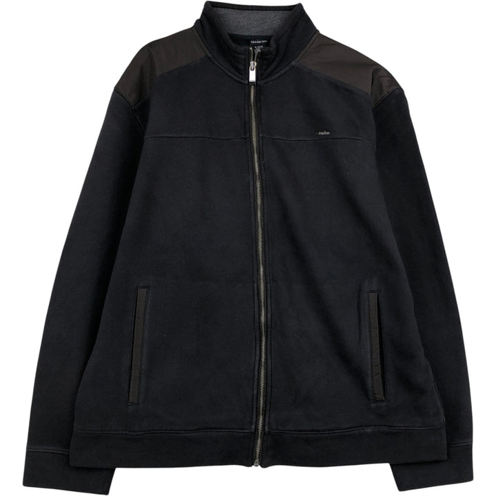 Calvin Klein full-zip sweatshirt, men's size XL cotton black type Vintage Second Hand