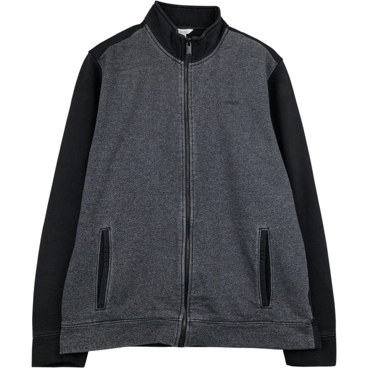 Calvin Klein full-zip sweatshirt, men's size L unclear black type Vintage Second Hand