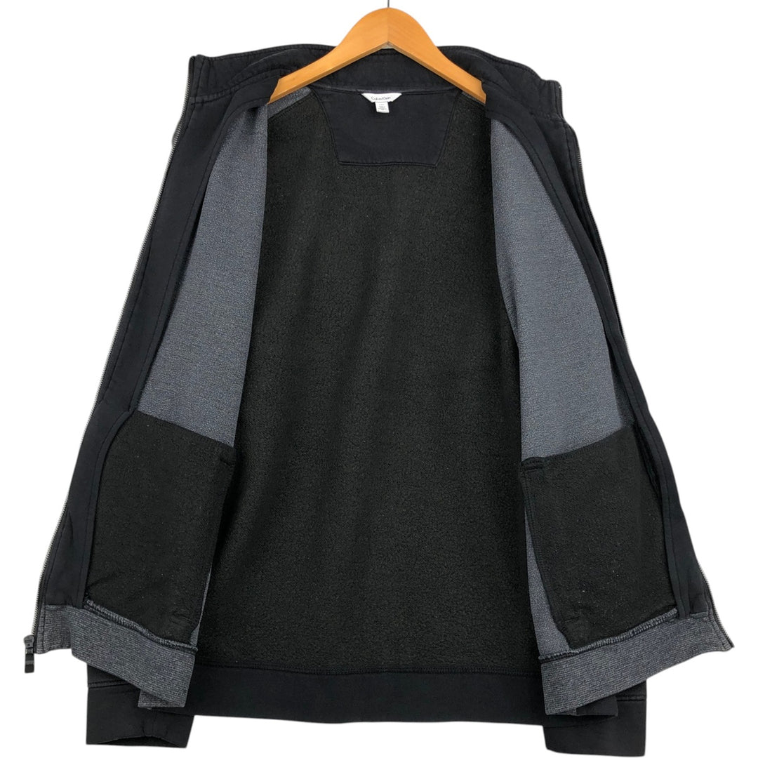 Calvin Klein full-zip sweatshirt, men's size L unclear black type Vintage Second Hand