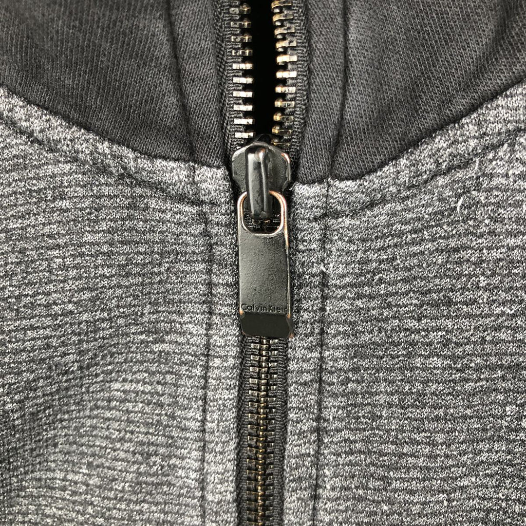 Calvin Klein full-zip sweatshirt, men's size L unclear black type Vintage Second Hand