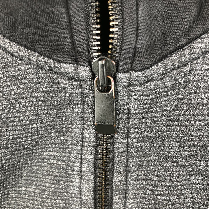 Calvin Klein full-zip sweatshirt, men's size L unclear black type Vintage Second Hand