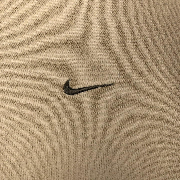 90s-80'S Nike Full-Zip Sweatshirt, Men's Size L (approx.), Vintage cotton beige type brown Vintage Second Hand