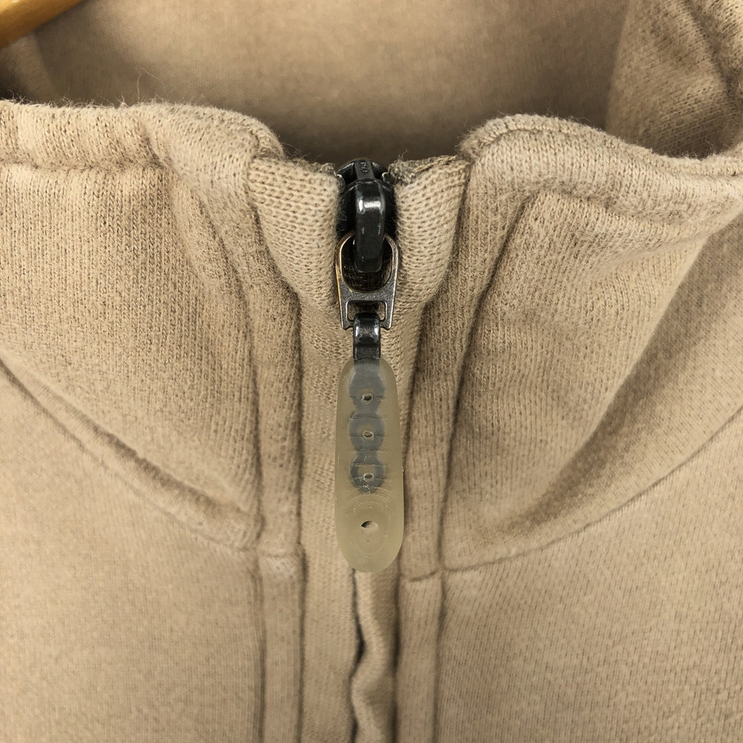 90s-80'S Nike Full-Zip Sweatshirt, Men's Size L (approx.), Vintage cotton beige type brown Vintage Second Hand