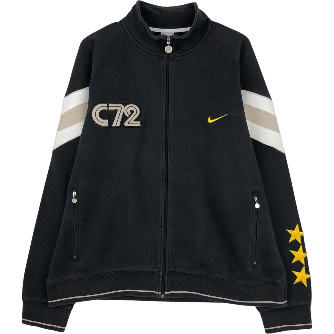 2000'S Nike full-zip sweatshirt, men's size XL cotton black type Vintage Second Hand