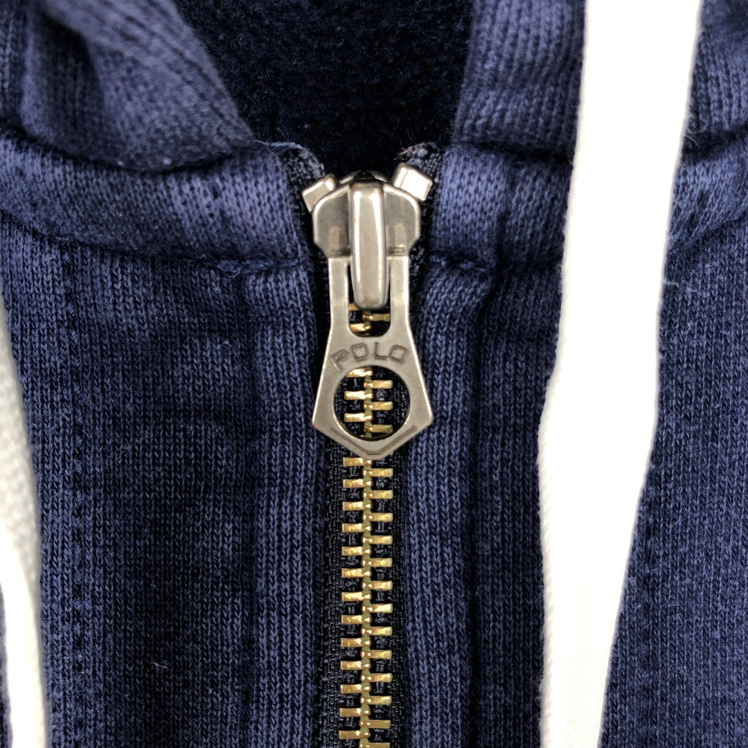 Ralph Lauren POLO RALPH LAUREN Sweat Full Zip Hoodie Men's M cotton navy blue type Vintage Second Hand