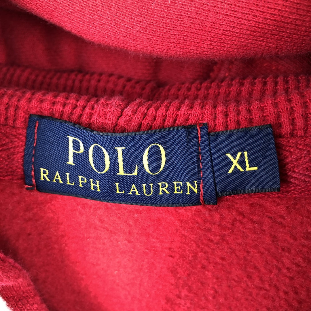 Ralph Lauren POLO RALPH LAUREN Sweat Full Zip Hoodie Men's XL cotton red type Vintage Second Hand