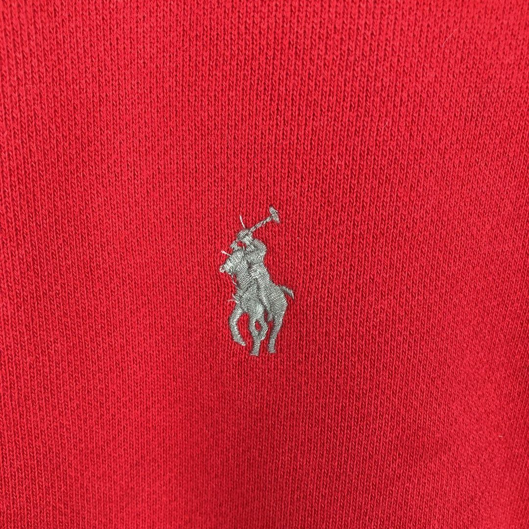 Ralph Lauren POLO RALPH LAUREN Sweat Full Zip Hoodie Men's XL cotton red type Vintage Second Hand