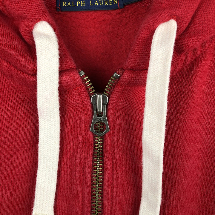 Ralph Lauren POLO RALPH LAUREN Sweat Full Zip Hoodie Men's XL cotton red type Vintage Second Hand