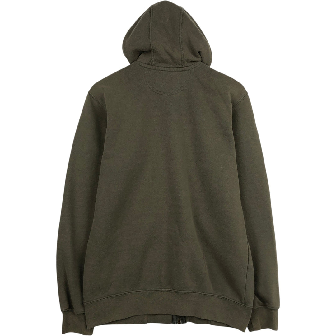 Carhartt Original Fit Full-Zip Sweatshirt Hoodie, Men's Size Small cotton Khaki type Vintage Second Hand