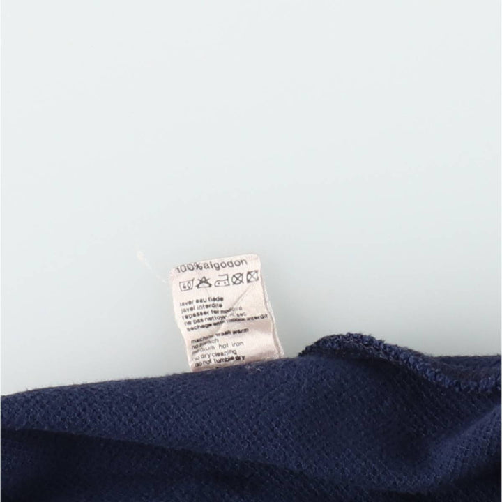 Lacoste pique full-zip sweatshirt, size 6 (equivalent to men's XL). cotton navy blue type Vintage Second Hand