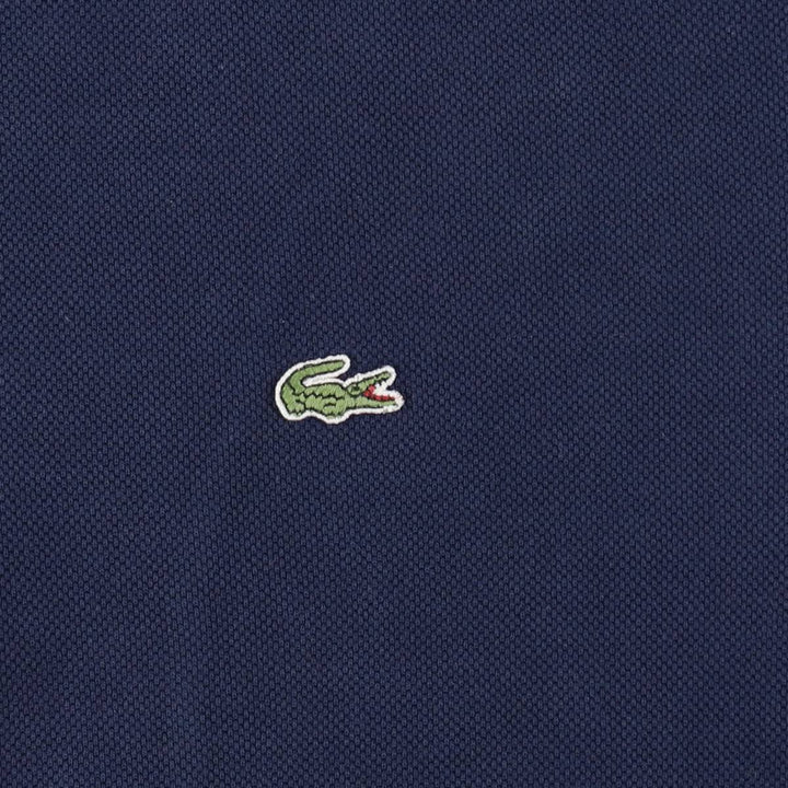 Lacoste pique full-zip sweatshirt, size 6 (equivalent to men's XL). cotton navy blue type Vintage Second Hand