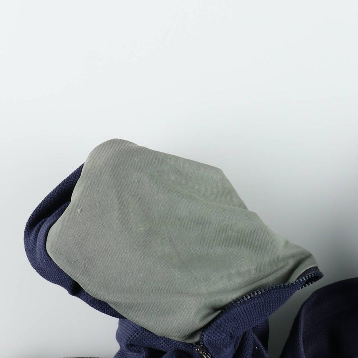 Lacoste pique full-zip sweatshirt, size 6 (equivalent to men's XL). cotton navy blue type Vintage Second Hand