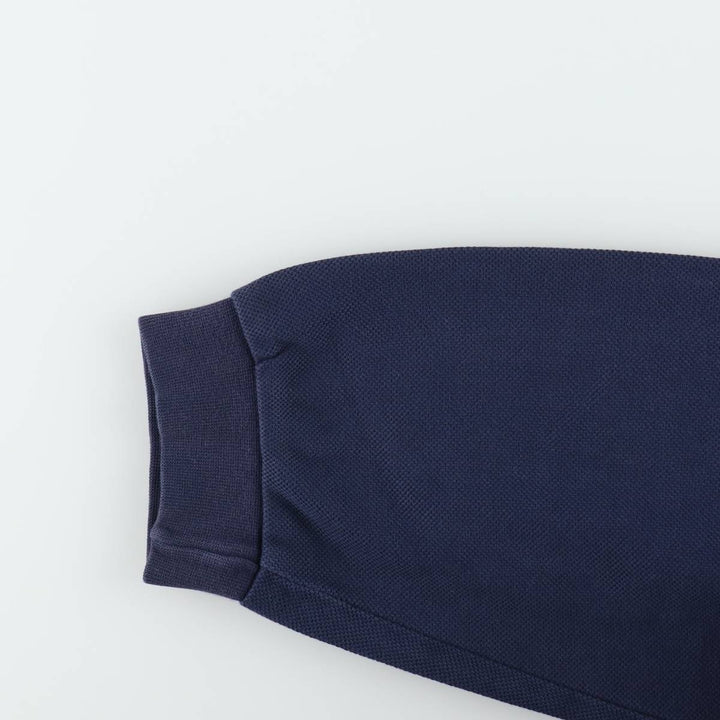 Lacoste pique full-zip sweatshirt, size 6 (equivalent to men's XL). cotton navy blue type Vintage Second Hand
