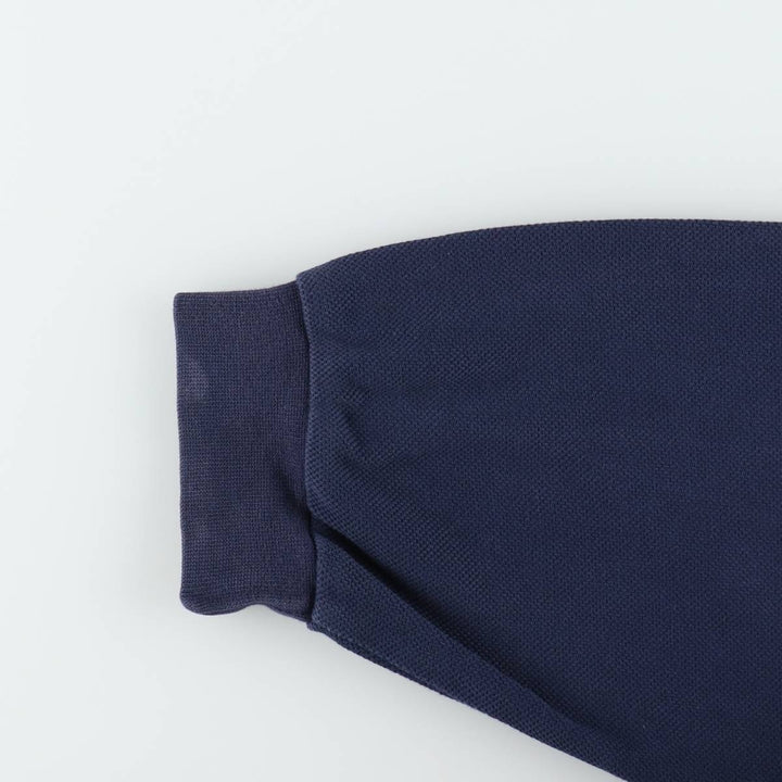 Lacoste pique full-zip sweatshirt, size 6 (equivalent to men's XL). cotton navy blue type Vintage Second Hand