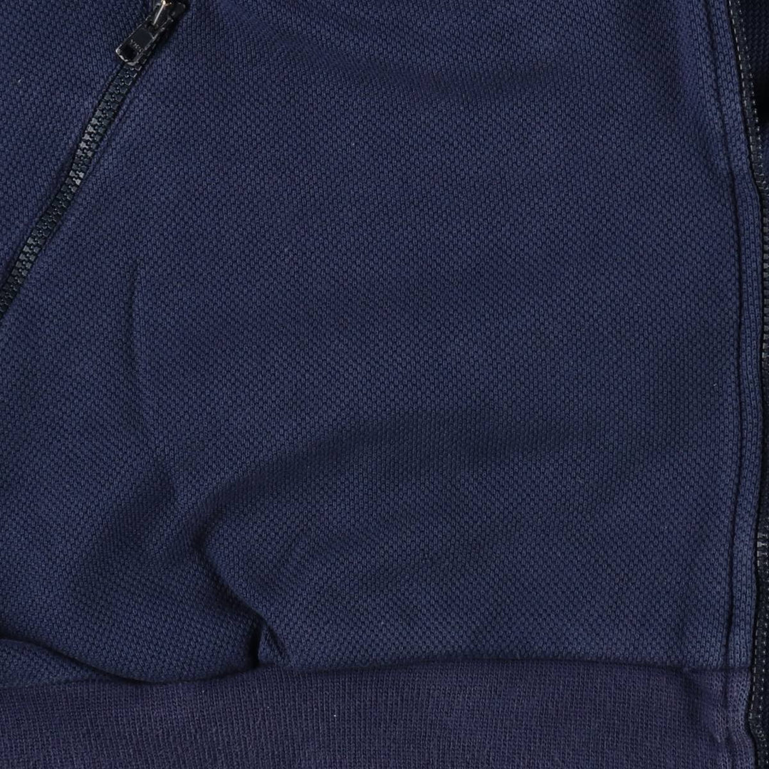 Lacoste pique full-zip sweatshirt, size 6 (equivalent to men's XL). cotton navy blue type Vintage Second Hand