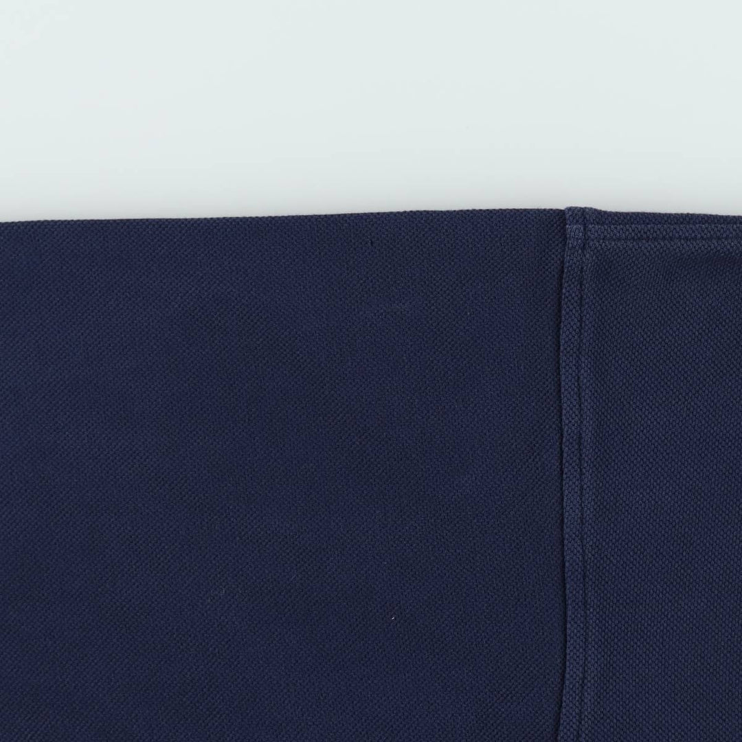Lacoste pique full-zip sweatshirt, size 6 (equivalent to men's XL). cotton navy blue type Vintage Second Hand