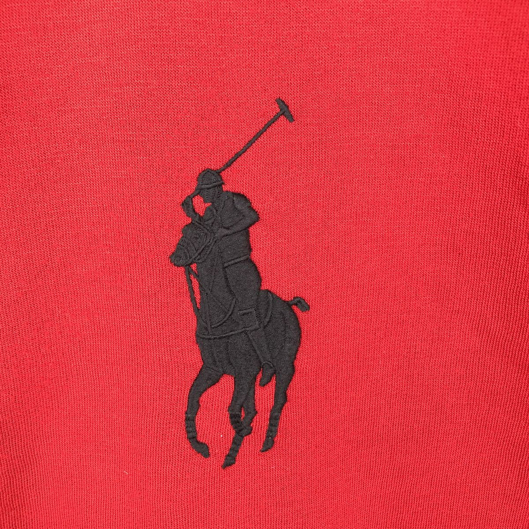 Ralph Lauren POLO by Ralph Lauren Big Pony Sweat Full-Zip Hoodie, Men's Size XL (approx.) polyester red type Vintage Second Hand