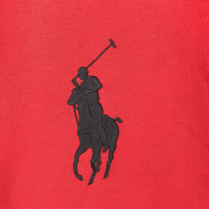 Ralph Lauren POLO by Ralph Lauren Big Pony Sweat Full-Zip Hoodie, Men's Size XL (approx.) polyester red type Vintage Second Hand