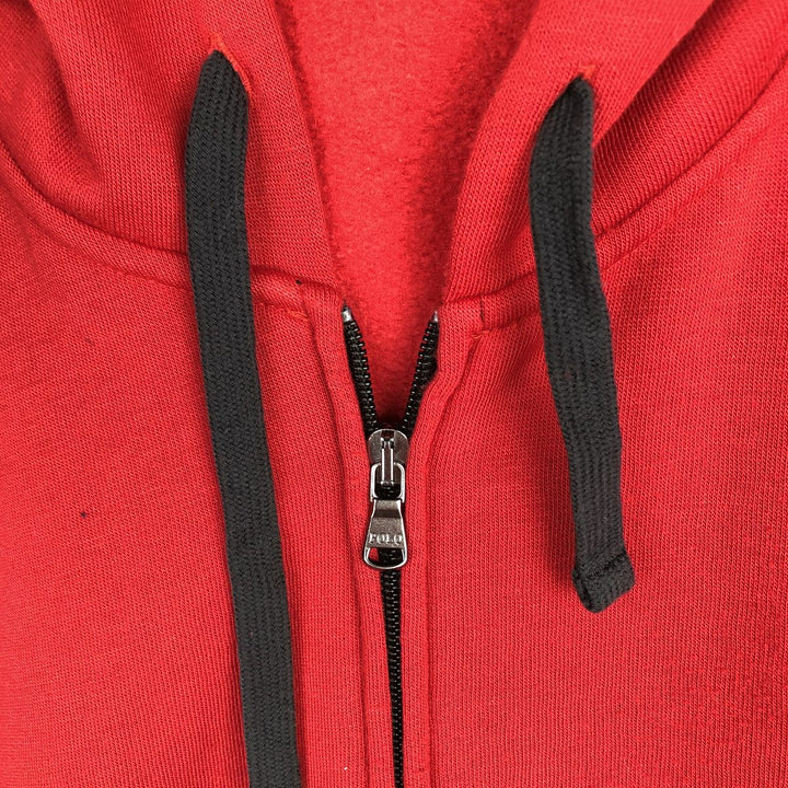 Ralph Lauren POLO by Ralph Lauren Big Pony Sweat Full-Zip Hoodie, Men's Size XL (approx.) polyester red type Vintage Second Hand