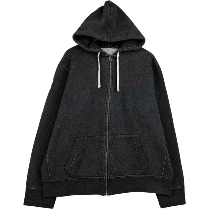Ralph Lauren POLO RALPH LAUREN Sweat Full Zip Hoodie Men's XXL cotton gray type Vintage Second Hand