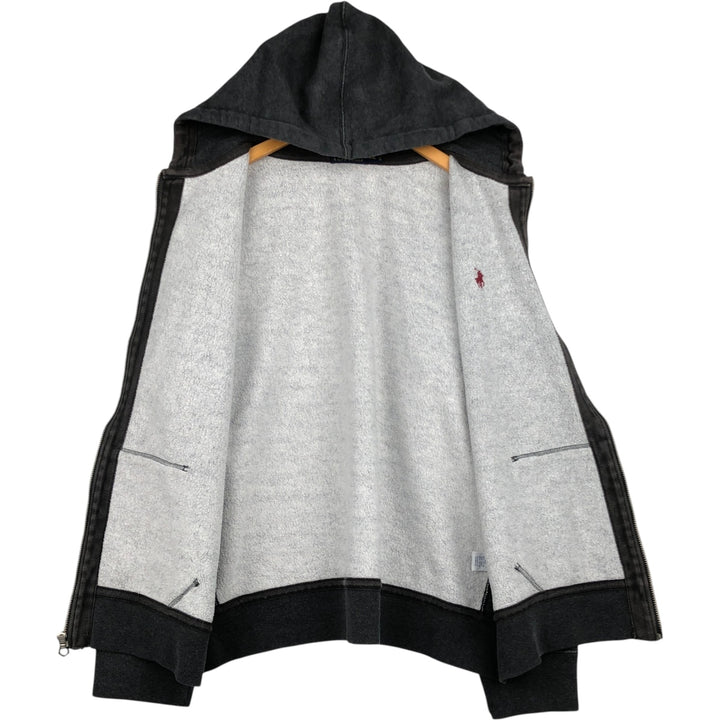Ralph Lauren POLO RALPH LAUREN Sweat Full Zip Hoodie Men's XXL cotton gray type Vintage Second Hand