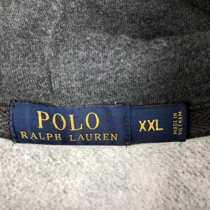 Ralph Lauren POLO RALPH LAUREN Sweat Full Zip Hoodie Men's XXL cotton gray type Vintage Second Hand