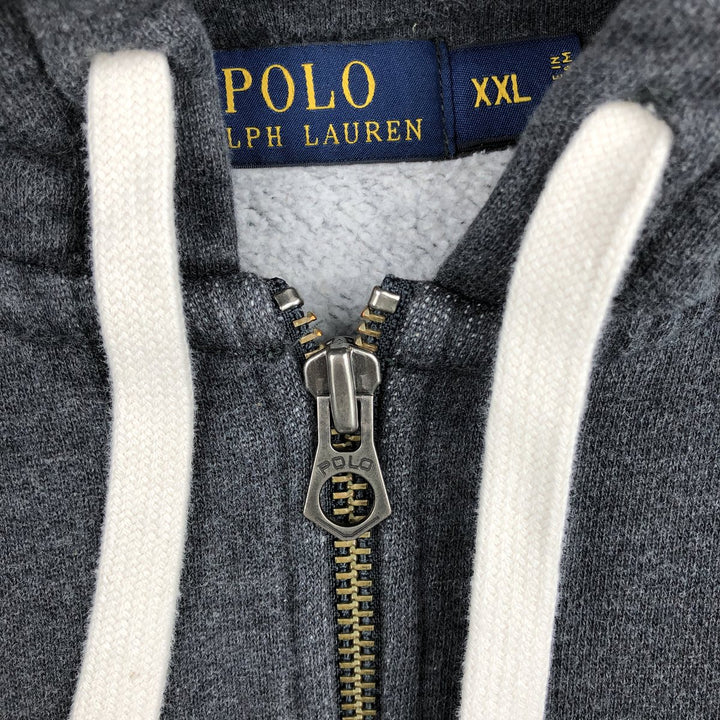 Ralph Lauren POLO RALPH LAUREN Sweat Full Zip Hoodie Men's XXL cotton gray type Vintage Second Hand