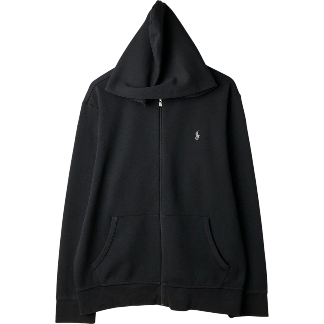Ralph Lauren POLO RALPH LAUREN Sweat Full Zip Hoodie Men's XL polyester black type Vintage Second Hand
