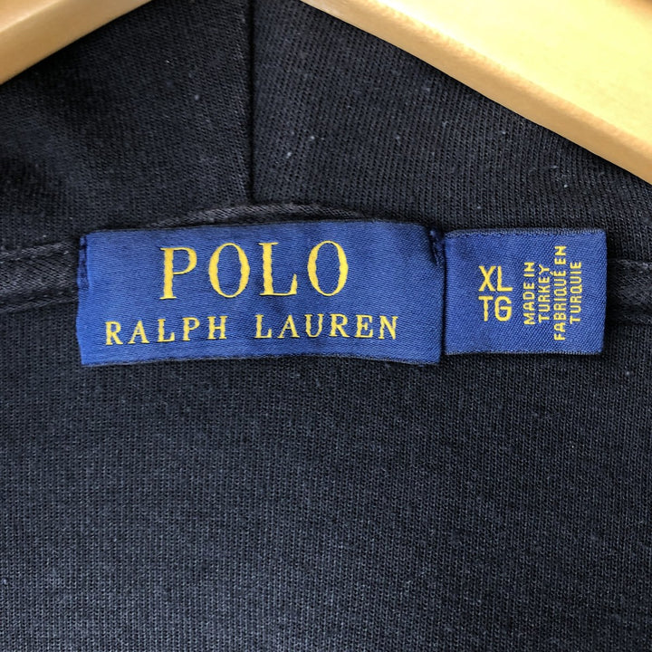 Ralph Lauren POLO RALPH LAUREN Sweat Full Zip Hoodie Men's XL polyester black type Vintage Second Hand