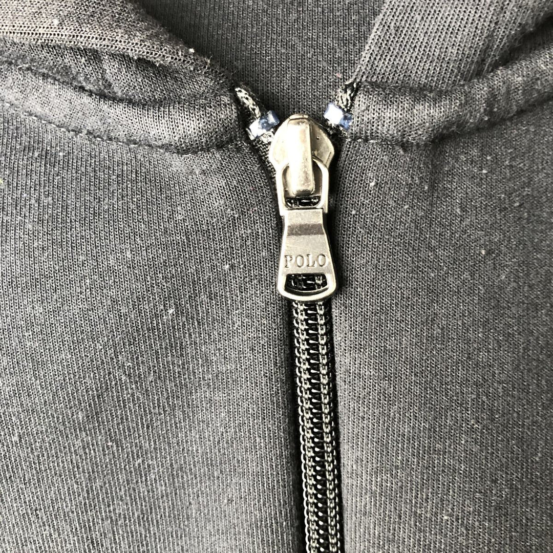 Ralph Lauren POLO RALPH LAUREN Sweat Full Zip Hoodie Men's XL polyester black type Vintage Second Hand