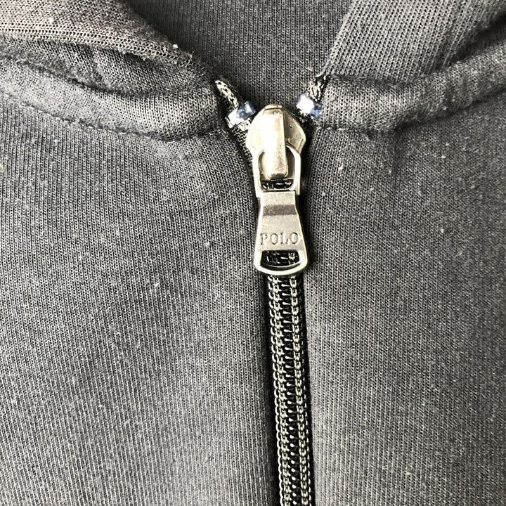 Ralph Lauren POLO RALPH LAUREN Sweat Full Zip Hoodie Men's XL polyester black type Vintage Second Hand