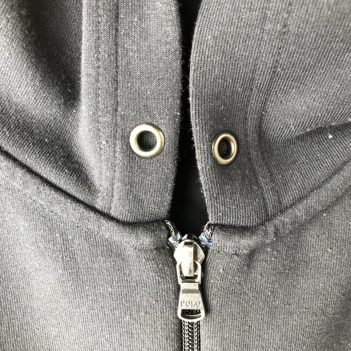 Ralph Lauren POLO RALPH LAUREN Sweat Full Zip Hoodie Men's XL polyester black type Vintage Second Hand