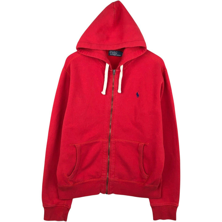 Ralph Lauren POLO by Ralph Lauren Sweat Full Zip Hoodie Men's L size cotton red type Vintage Second Hand