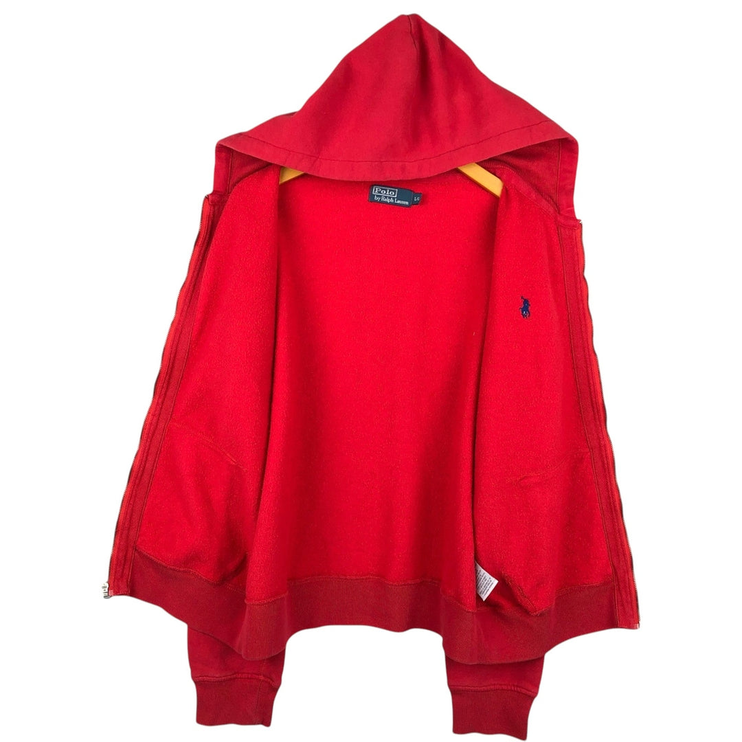 Ralph Lauren POLO by Ralph Lauren Sweat Full Zip Hoodie Men's L size cotton red type Vintage Second Hand