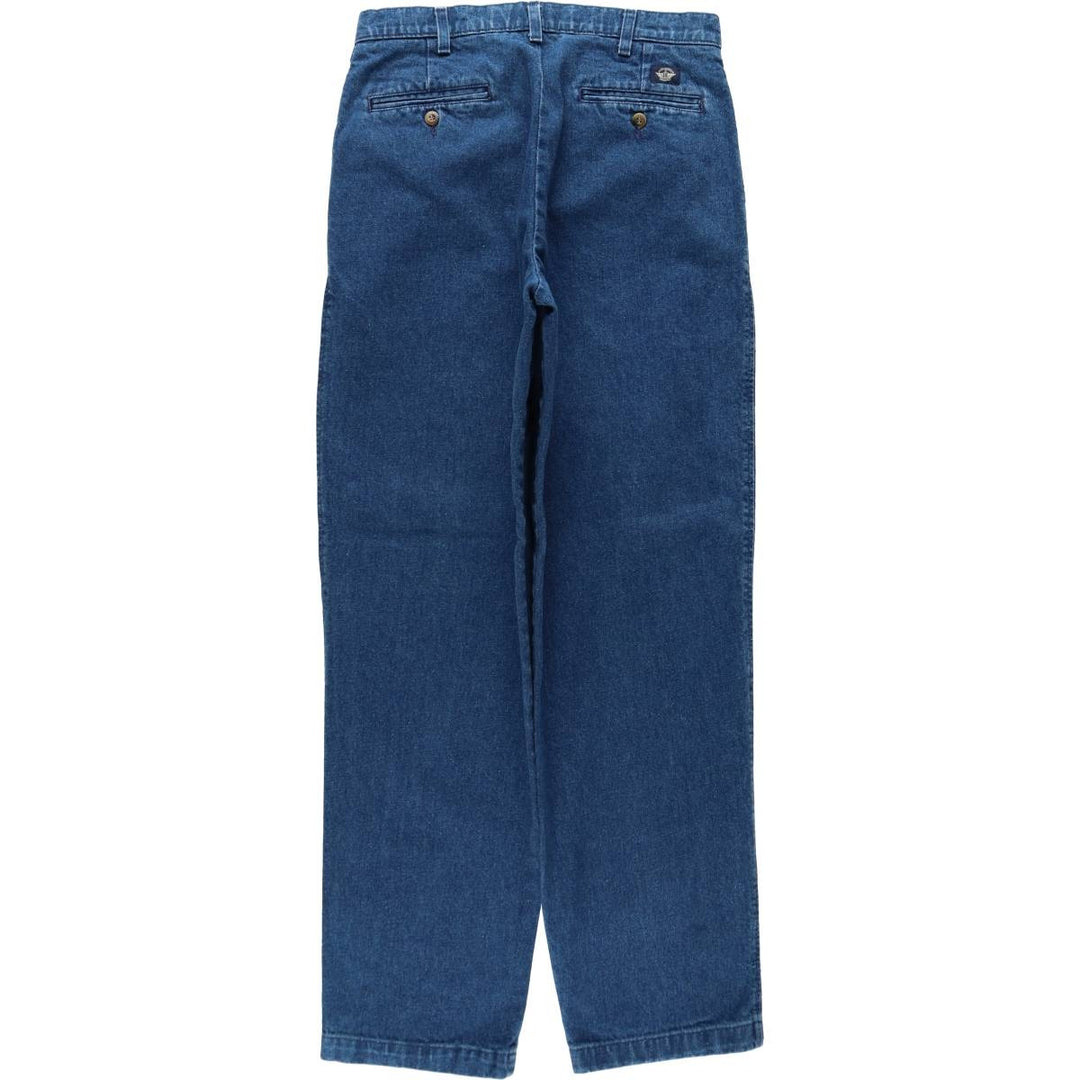 90'S Dockers Classic Fit Two-Pleat Tapered Denim Pants, Men's Size W30 (approx.), Vintage cotton blue type Vintage Second Hand