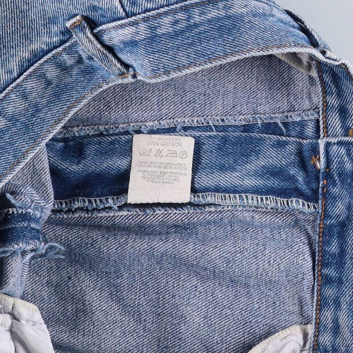 Lee Straight Denim Pants, Made in USA, Men's Size W38 (approx.) cotton blue type Vintage Second Hand