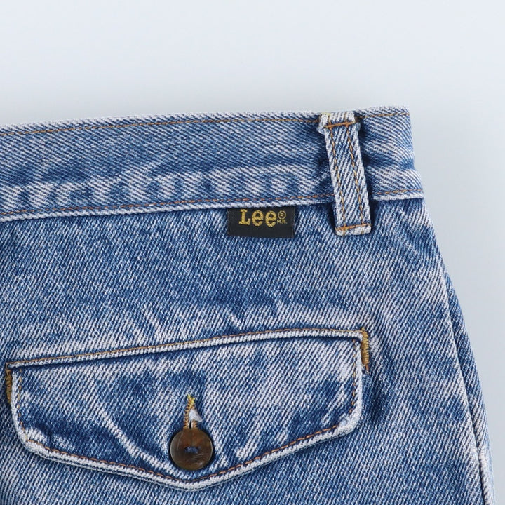 Lee Straight Denim Pants, Made in USA, Men's Size W38 (approx.) cotton blue type Vintage Second Hand