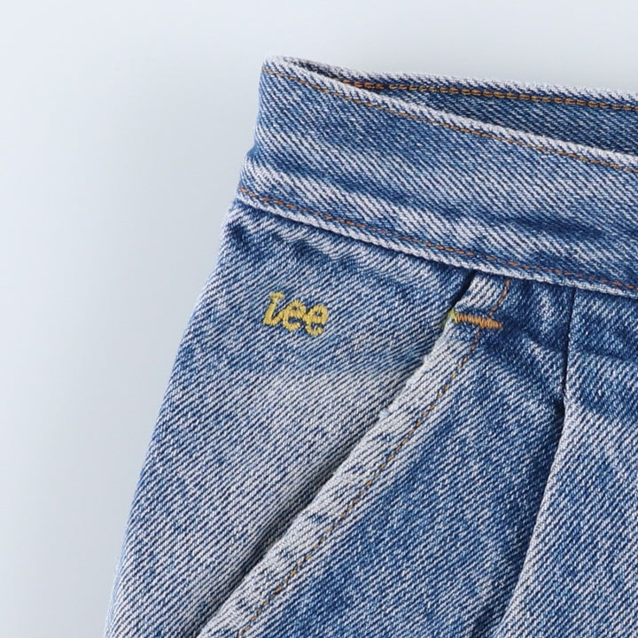 Lee Straight Denim Pants, Made in USA, Men's Size W38 (approx.) cotton blue type Vintage Second Hand