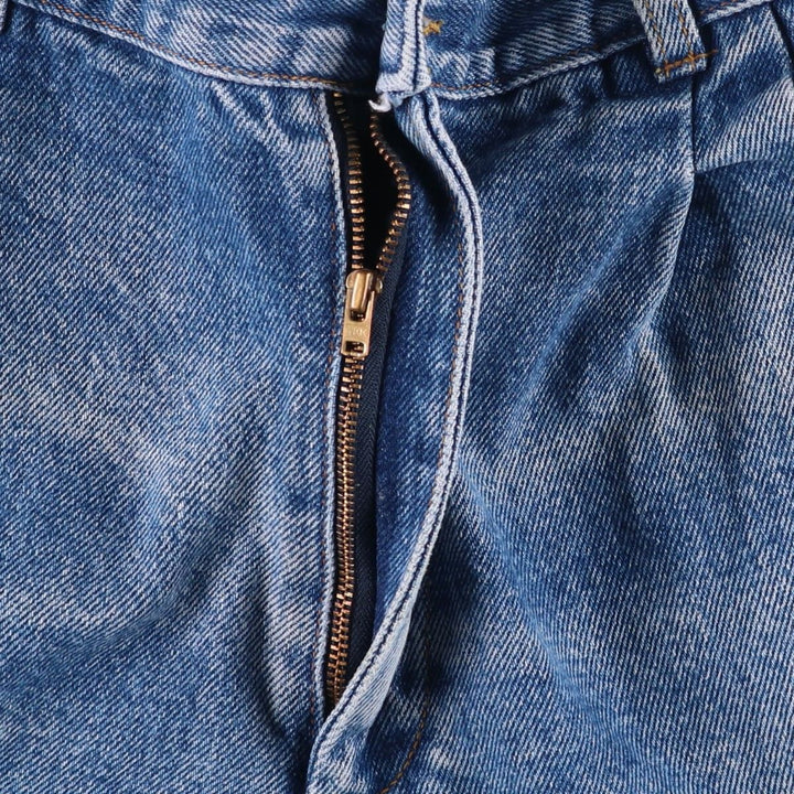 Lee Straight Denim Pants, Made in USA, Men's Size W38 (approx.) cotton blue type Vintage Second Hand